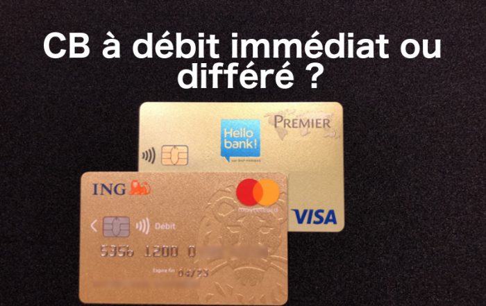 carte bancaire débit immédiat ou différé