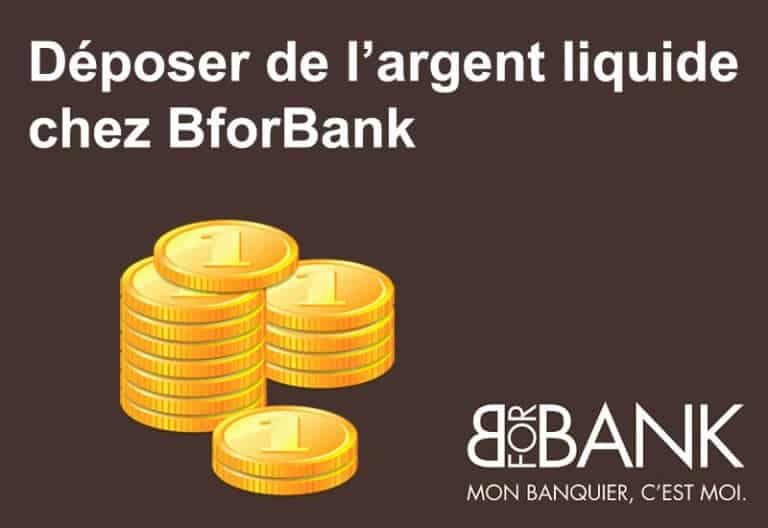 Déposer de l’argent liquide chez BforBank 01 banque en ligne