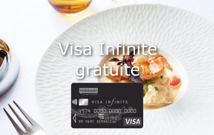 Carte Visa infinite gratuite