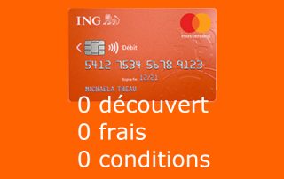 carte bancaire Mastercard standard ING