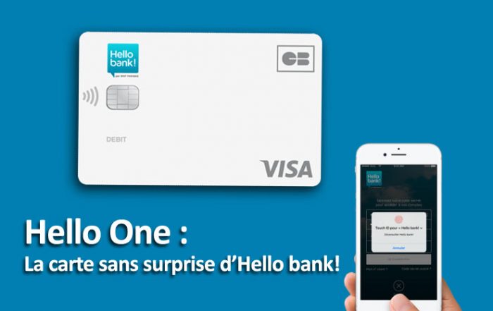 Presentation de la carte hello one par hello bank!