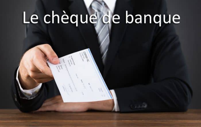 chèque de banque