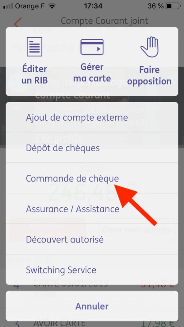 Comment commander un chéquier ING ? 01 banque en ligne