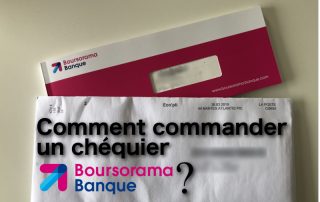 comment commander un chéquier boursorama