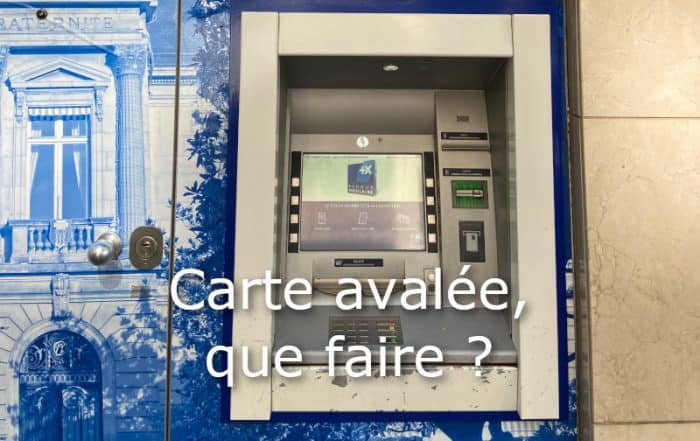 carte avalee que faire