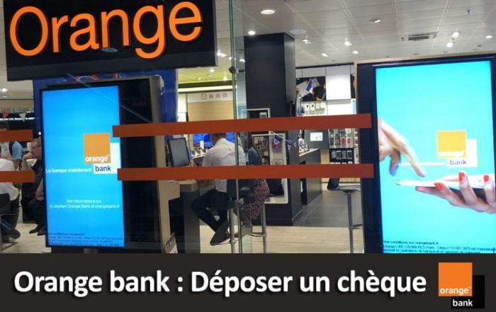 Déposer un chèque Orange bank