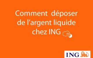 Déposer de l argent en espèce chez ing