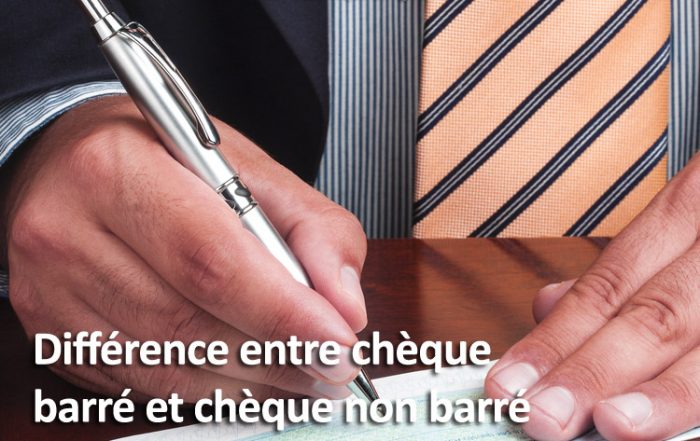 Différence chèque barré et non barré