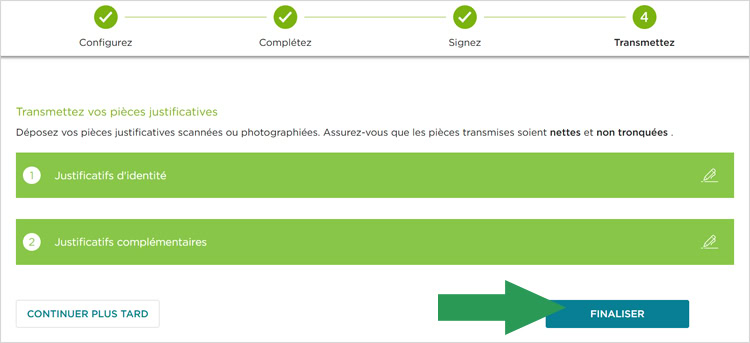 Finaliser votre demande d'ouverture de compte bancaire Fortuneo