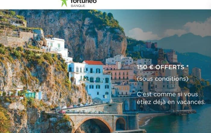 fortuneo banque prime de bienvenue 150 euros juillet 2019