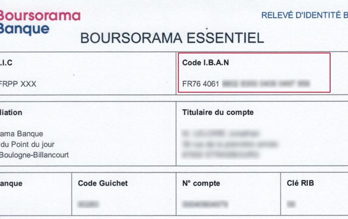 iban banque en ligne