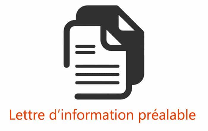 lettre d’information préalable