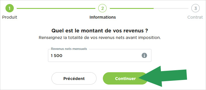 Déclarez vos revenus nets à Fortuneo lors de la souscription