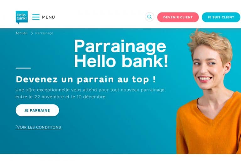 Parrainage Hello bank!: gagnez jusqu’à 1200€/an ! – 01 banque en ligne
