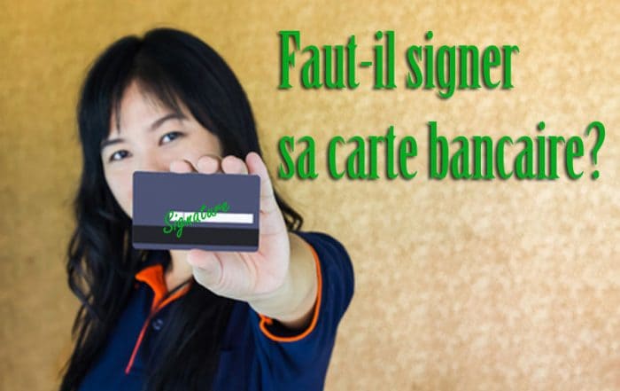 signer sa carte bancaire