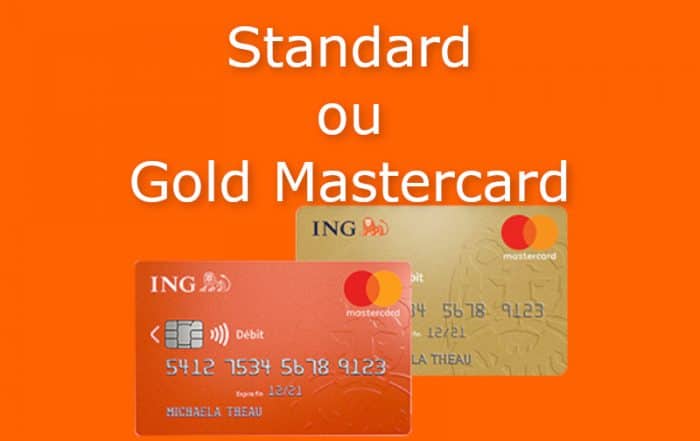 standard mastercard ou gold mastercard ING